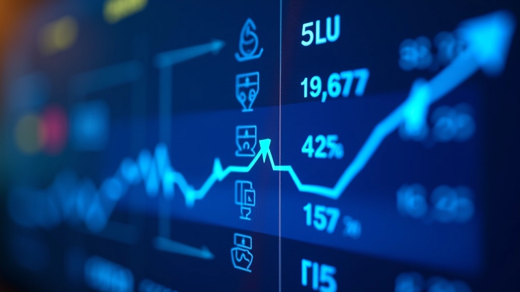 Affichage numérique des prix du carbone ETS avec des flèches vertes et rouges montrant les variations